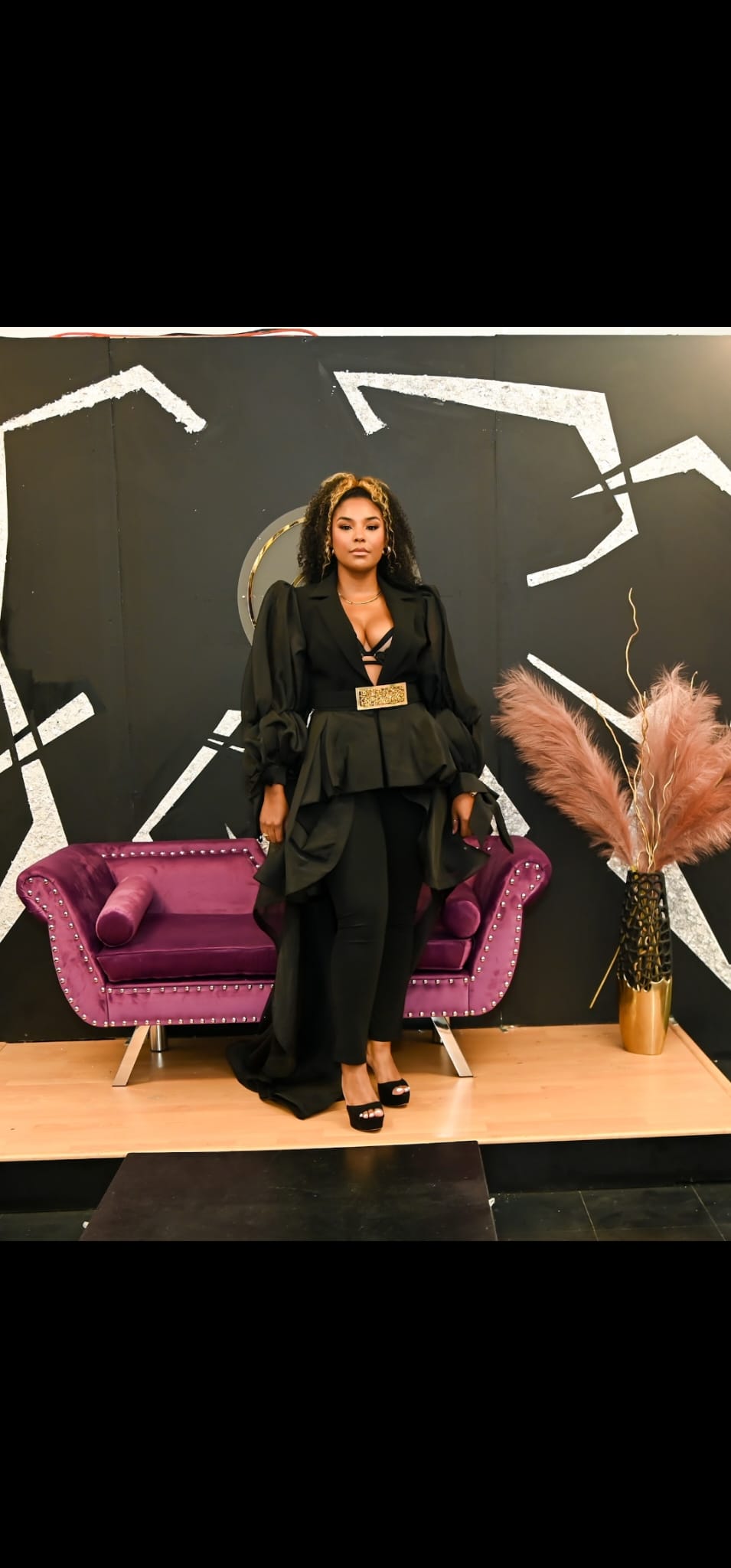 ATL's Finest Black Open Fly Top