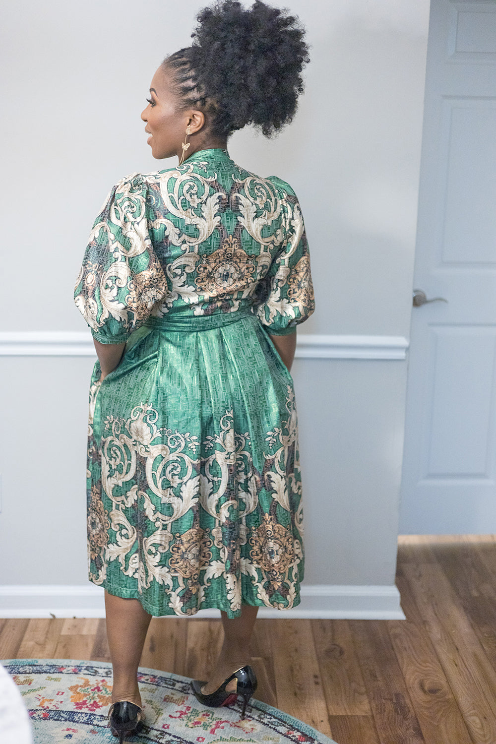 ATL's Finest Green Print Dress