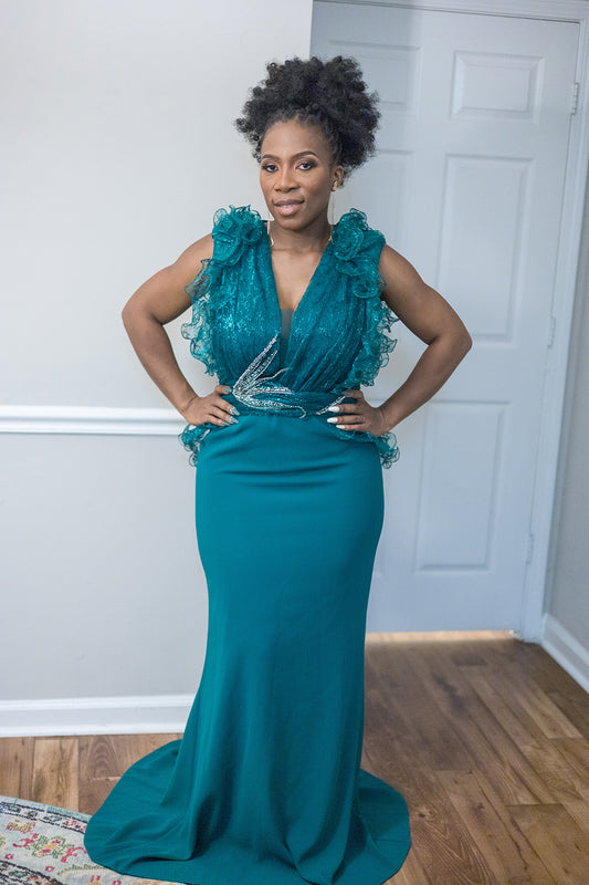 ATL's Finest Shimmer Green Dress