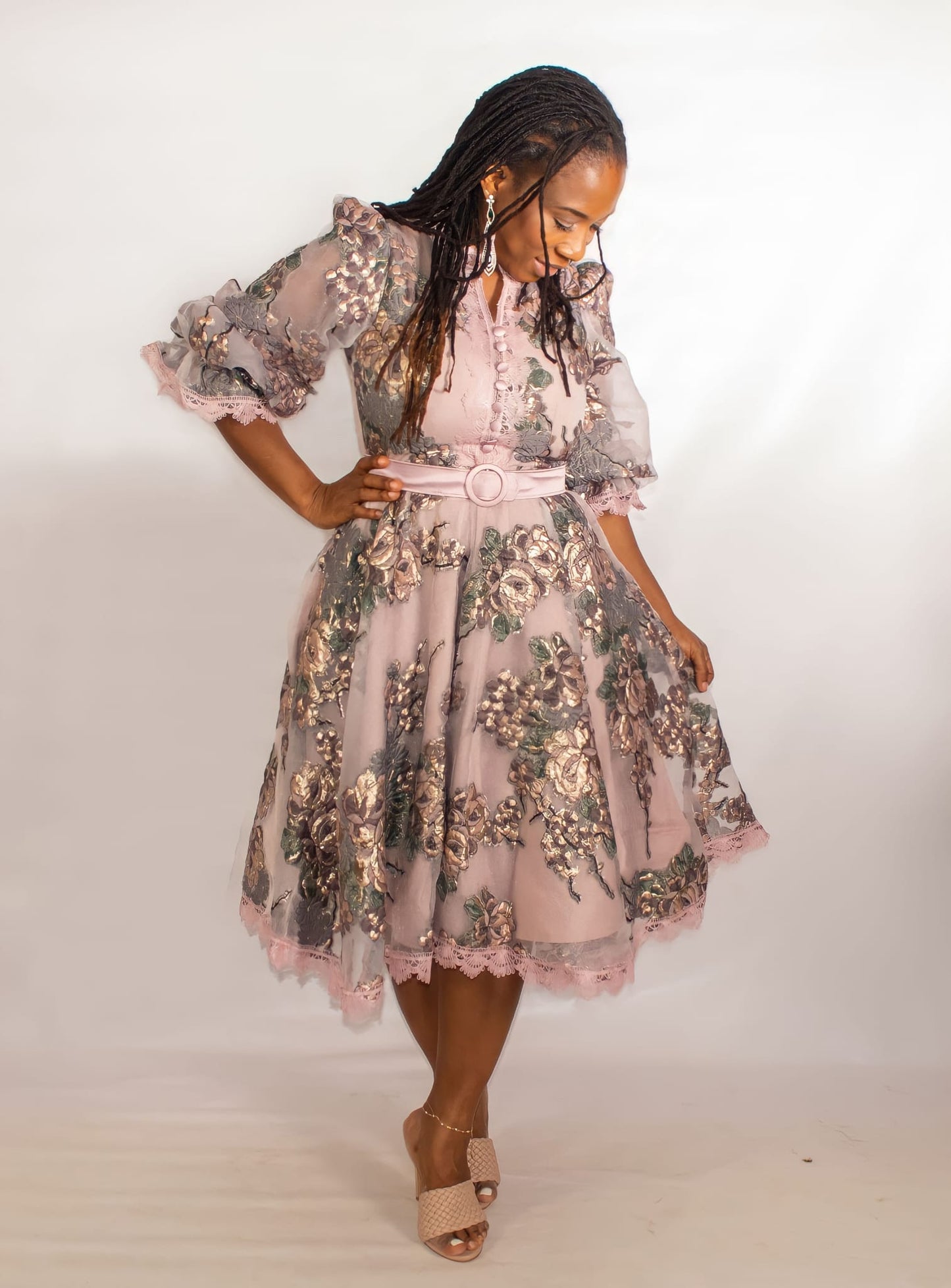 ATL'S Finest Pink Floral Dress